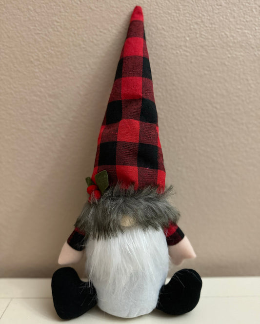 Ready to Ship Plaid Hat Gnome