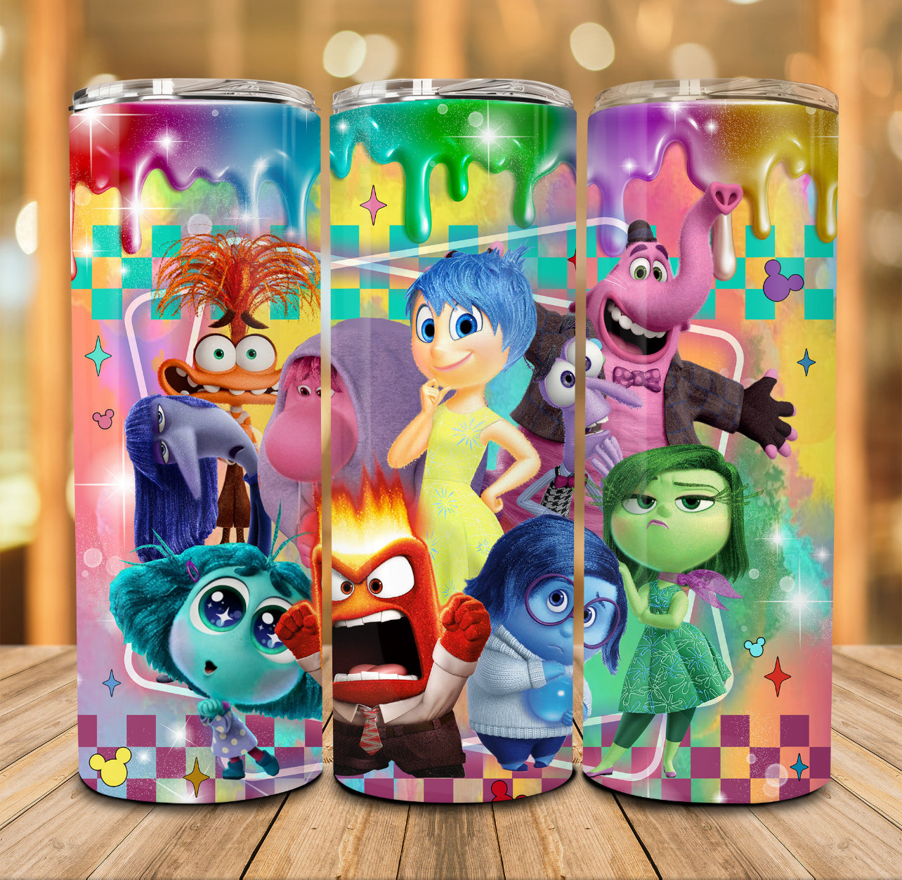 Inside Out 2 Paint Drip Tumbler