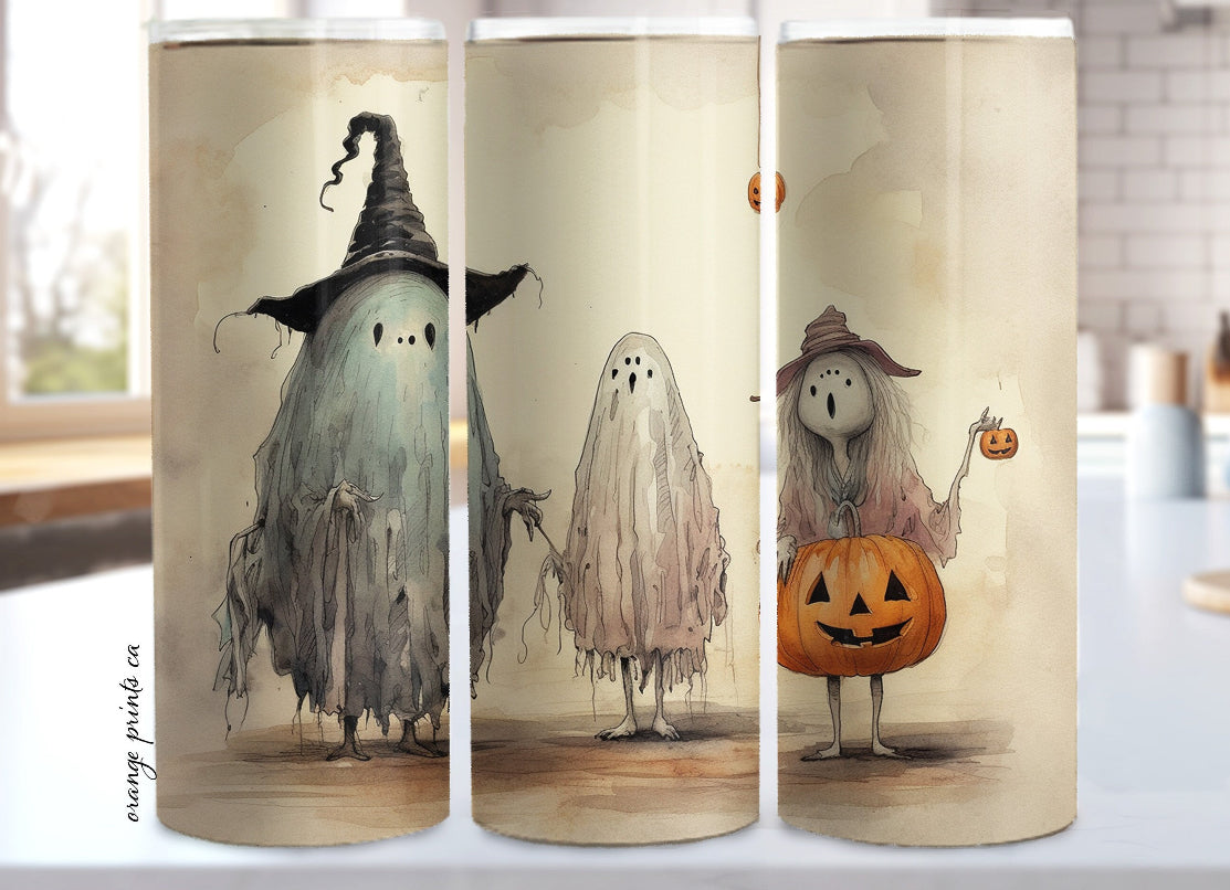 Creepy Ghost People Tumbler