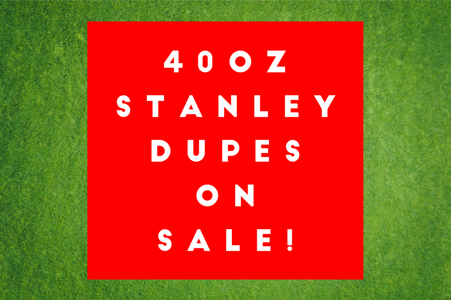 40oz Stanley Dupe Tumbler