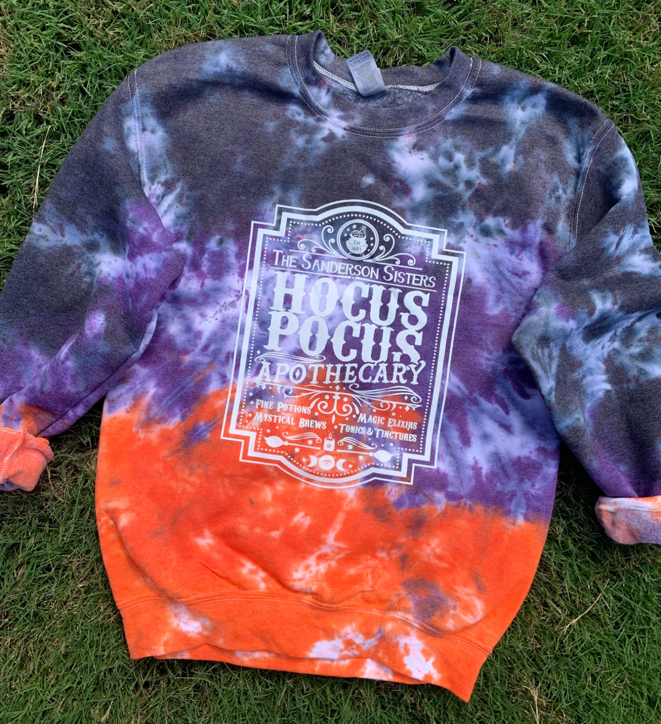 Hocus Pocus Tie Dye Crewneck Sweatshirt