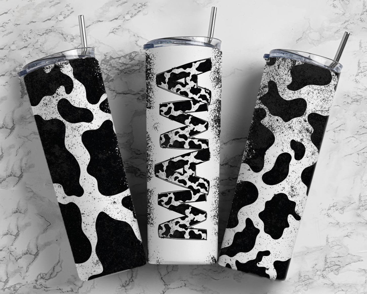 Cow Print Mama Tumbler