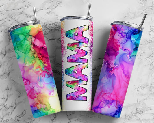 Tie Dye Mama Tumbler