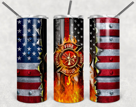 Firefighter Tumbler