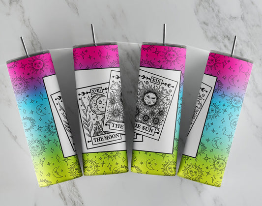 The Moon & Sun Tarot Cards Tumbler