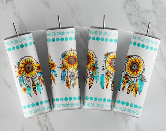 Sunflower Dreamcatcher Tumbler