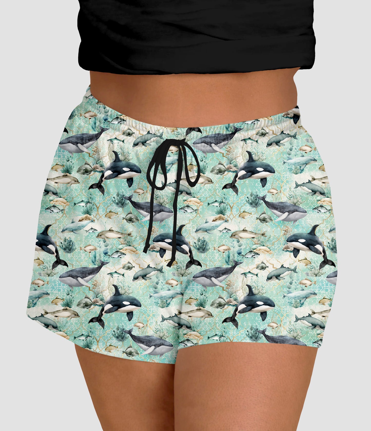 RTS - Serene Ocean Jogger Shorts